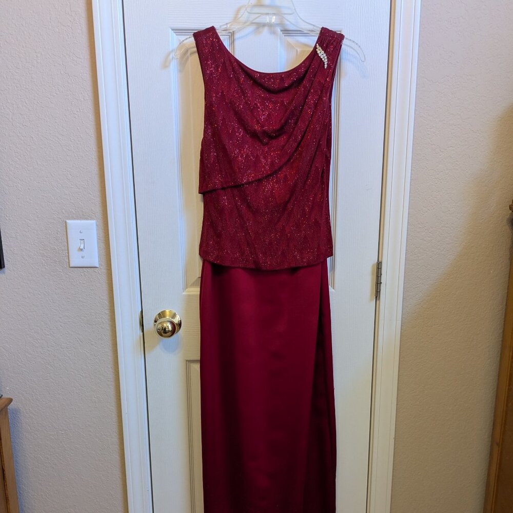 Patra Sparkling Draping Prom Evening Wedding Guest Dress